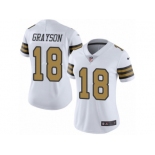 Women's Nike New Orleans Saints #18 Garrett Grayson Limited White Rush NFL Jersey