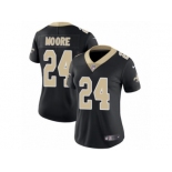 Women's Nike New Orleans Saints #24 Sterling Moore Vapor Untouchable Limited Black Team Color NFL Jersey