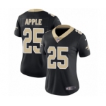 Women's Nike New Orleans Saints #25 Eli Apple Black Team Color Vapor Untouchable Limited Player NFL Jersey