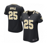 Women's Nike New Orleans Saints #25 Eli Apple Game Black Team Color NFL Jersey