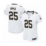 Women's Nike New Orleans Saints #25 Eli Apple Game White NFL Jersey