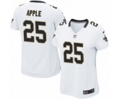 Women's Nike New Orleans Saints #25 Eli Apple Game White NFL Jersey