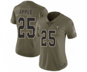 Women's Nike New Orleans Saints #25 Eli Apple Limited Olive 2017 Salute to Service NFL Jersey