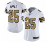 Women's Nike New Orleans Saints #25 Eli Apple Limited White Rush Vapor Untouchable NFL Jersey