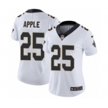 Women's Nike New Orleans Saints #25 Eli Apple White Vapor Untouchable Limited Player NFL Jersey