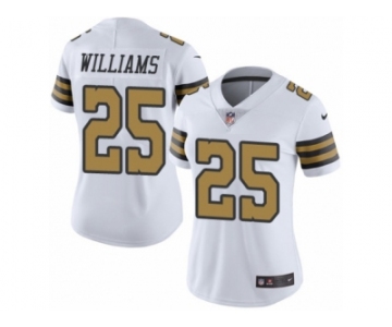 Women's Nike New Orleans Saints #25 P. J. Williams Limited White Rush NFL Jersey