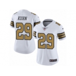 Women's Nike New Orleans Saints #29 John Kuhn Limited White Rush NFL Jersey