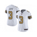 Women's Nike New Orleans Saints #3 Will Lutz Limited White Rush NFL Jersey