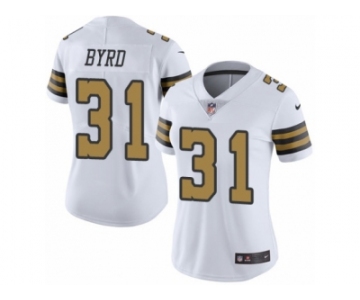 Women's Nike New Orleans Saints #31 Jairus Byrd Limited White Rush NFL Jersey