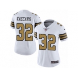 Women's Nike New Orleans Saints #32 Kenny Vaccaro Limited White Rush NFL Jersey