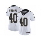 Women's Nike New Orleans Saints #40 Delvin Breaux Vapor Untouchable Limited White NFL Jersey