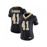 Women's Nike New Orleans Saints #41 Alvin Kamara Limited Black Team Color NFL Jersey