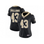 Women's Nike New Orleans Saints #43 Marcus Williams Limited Black Team Color NFL Jersey