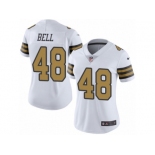 Women's Nike New Orleans Saints #48 Vonn Bell Limited White Rush NFL Jersey