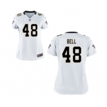 Women's Nike New Orleans Saints #48 Vonn Bell White NFL Jersey