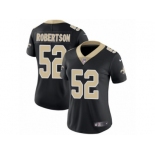 Women's Nike New Orleans Saints #52 Craig Robertson Vapor Untouchable Limited Black Team Color NFL Jersey