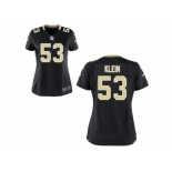 Women's Nike New Orleans Saints #53 A.J. Klein Game Black Team Color NFL Jersey