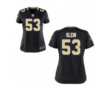 Women's Nike New Orleans Saints #53 A.J. Klein Game Black Team Color NFL Jersey