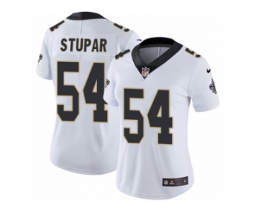 Women's Nike New Orleans Saints #54 Nate Stupar Vapor Untouchable Limited White NFL Jersey