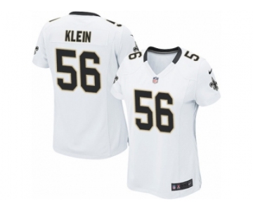 Women's Nike New Orleans Saints #56 A.J. Klein Limited White NFL Jersey