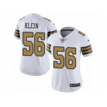 Women's Nike New Orleans Saints #56 A.J. Klein Limited White Rush NFL Jersey