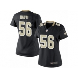 Women's Nike New Orleans Saints #56 Michael Mauti Limited Black Team Color NFL Jersey