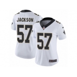 Women's Nike New Orleans Saints #57 Rickey Jackson Vapor Untouchable Limited White NFL Jersey