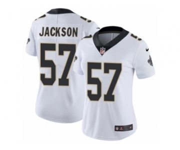 Women's Nike New Orleans Saints #57 Rickey Jackson Vapor Untouchable Limited White NFL Jersey