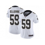 Women's Nike New Orleans Saints #59 Dannell Ellerbe Vapor Untouchable Limited White NFL Jersey