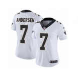 Women's Nike New Orleans Saints #7 Morten Andersen Vapor Untouchable Limited White NFL Jersey