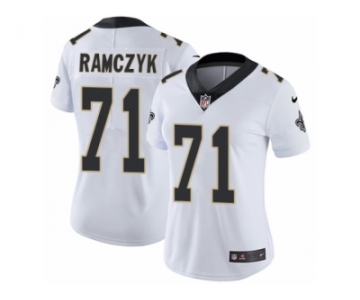 Women's Nike New Orleans Saints #71 Ryan Ramczyk Vapor Untouchable Limited White NFL Jersey