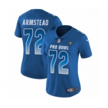 Women's Nike New Orleans Saints #72 Terron Armstead Limited Royal Blue NFC 2019 Pro Bowl NFL Jersey