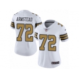 Women's Nike New Orleans Saints #72 Terron Armstead Limited White Rush NFL Jersey