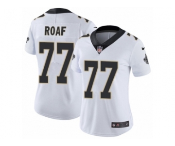 Women's Nike New Orleans Saints #77 Willie Roaf Vapor Untouchable Limited White NFL Jersey