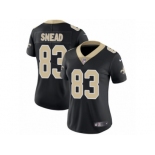 Women's Nike New Orleans Saints #83 Willie Snead Vapor Untouchable Limited Black Team Color NFL Jersey