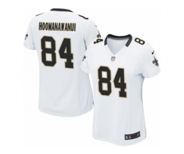 Women's Nike New Orleans Saints #84 Michael Hoomanawanui Limited White NFL Jersey