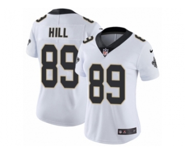 Women's Nike New Orleans Saints #89 Josh Hill Vapor Untouchable Limited White NFL Jersey