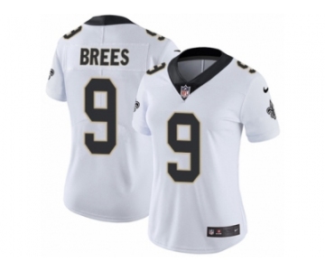 Women's Nike New Orleans Saints #9 Drew Brees Vapor Untouchable Limited White NFL Jersey