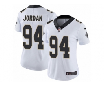 Women's Nike New Orleans Saints #94 Cameron Jordan Vapor Untouchable Limited White NFL Jersey