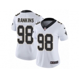 Women's Nike New Orleans Saints #98 Sheldon Rankins Vapor Untouchable Limited White NFL Jersey