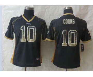 nike women nfl jerseys new orleans saints #10 cooks black[Elite drift fashion][cooks]