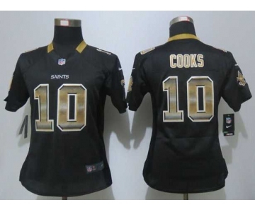 nike women nfl jerseys new orleans saints #10 cooks black[Strobe Limited]