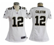 nike women nfl jerseys new orleans saints #12 colston white[nike]