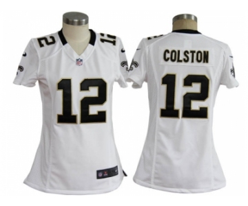 nike women nfl jerseys new orleans saints #12 colston white[nike]