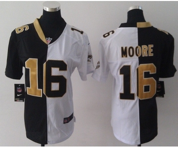 nike women nfl jerseys new orleans saints #16 moore white-black[ split]