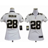 nike women nfl jerseys new orleans saints #28 ingram white[nike]