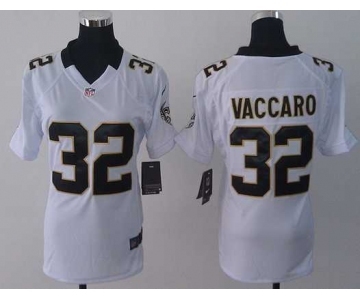 nike women nfl jerseys new orleans saints #32 vaccaro white[nike][vaccaro]