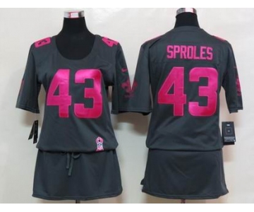 nike women nfl jerseys new orleans saints #43 sproles dk.grey[breast cancer awareness]