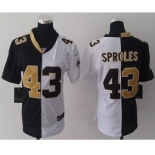 nike women nfl jerseys new orleans saints #43 sproles white-black[split]