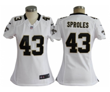 nike women nfl jerseys new orleans saints #43 sproles white[nike]